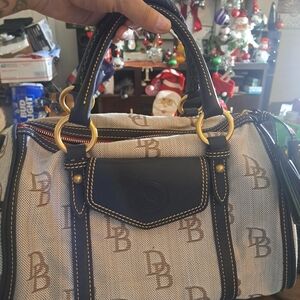 Dooney & Bourke Monogram Handbag With Shoulder Strap